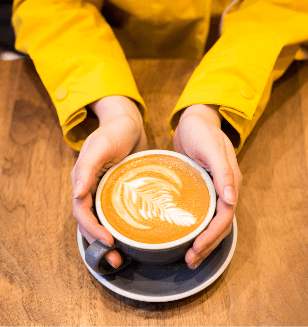 Perfect self-love time with a cup of coffee.
